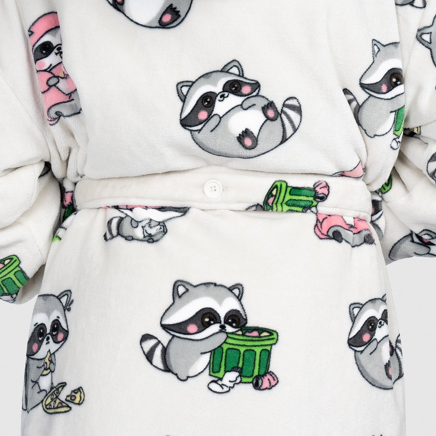 Raccoon Sherpa Dressing Gown