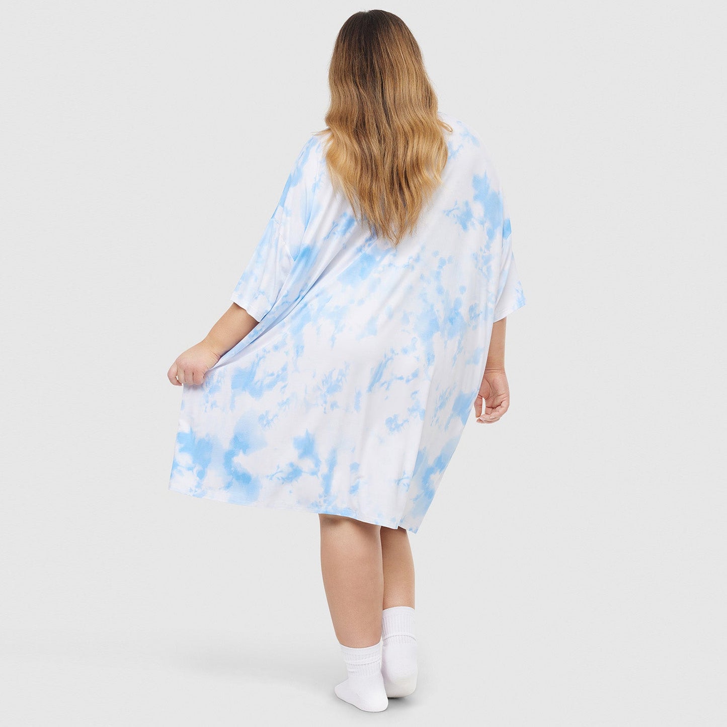 Blue Tie-Dye Sleep Tee