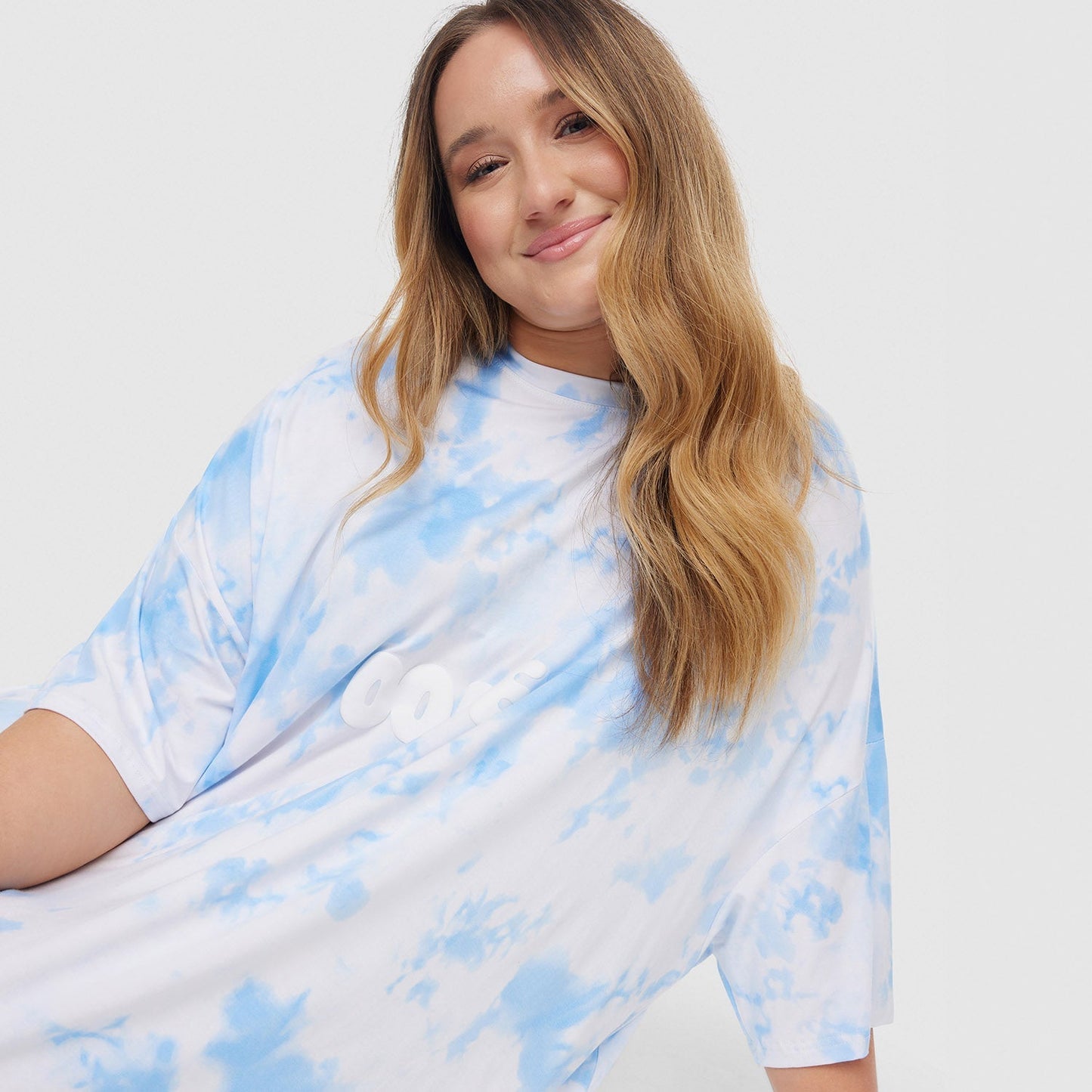 Blue Tie-Dye Sleep Tee
