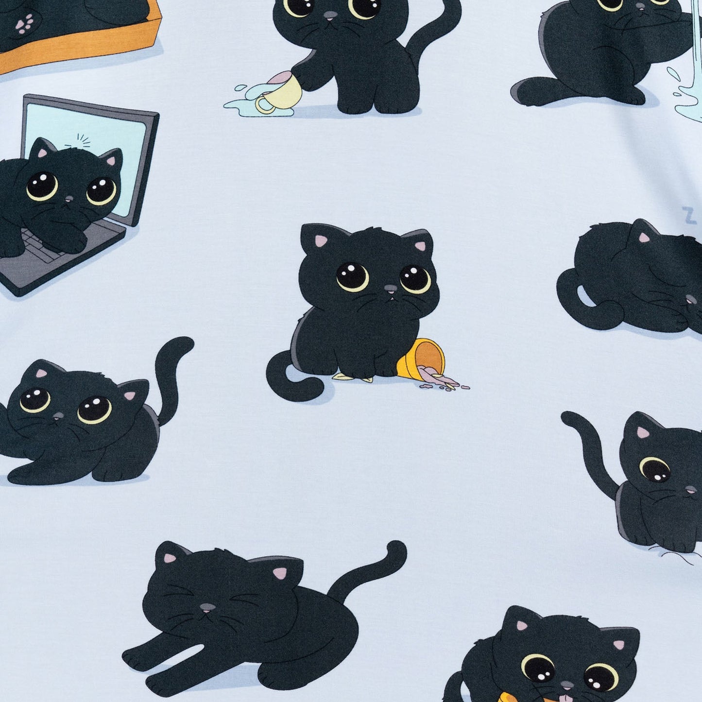 Black Cat Sleep Tee