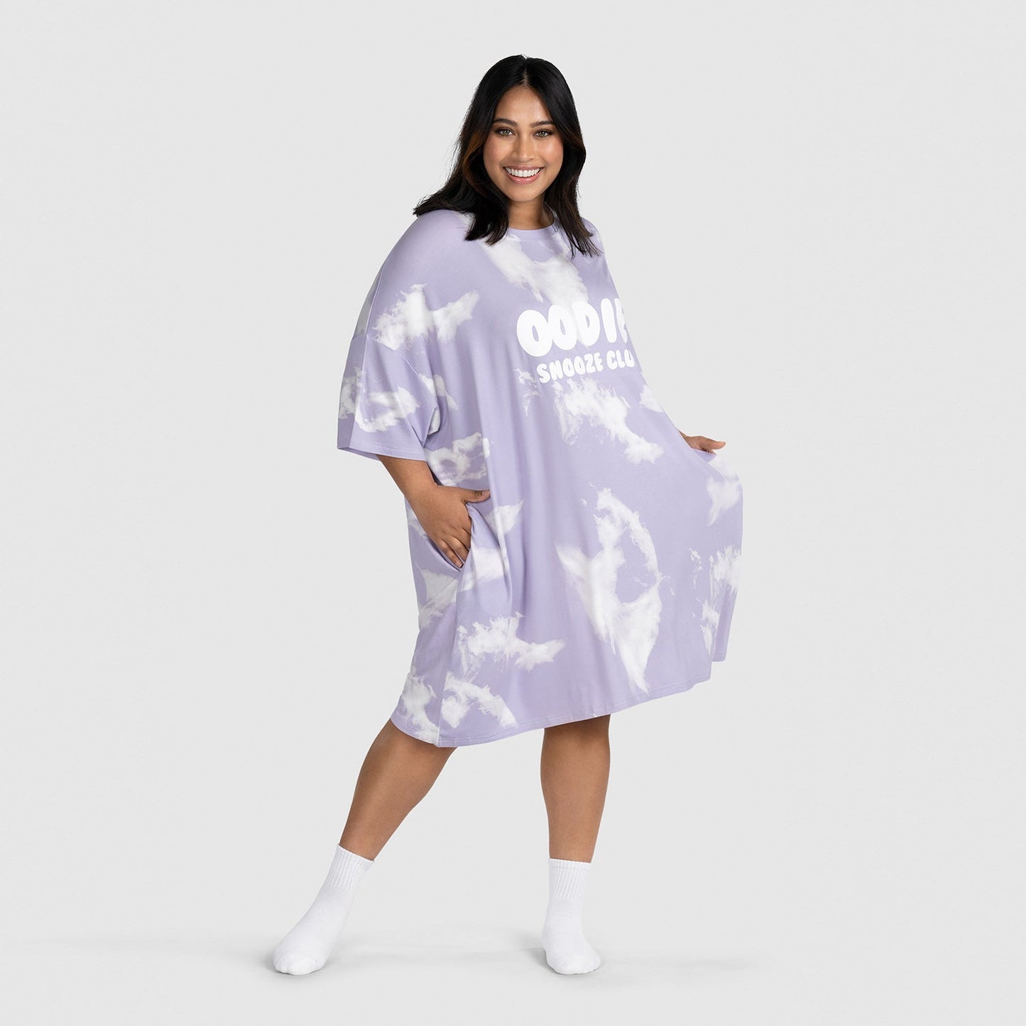 Purple Tie-Dye Sleep Tee