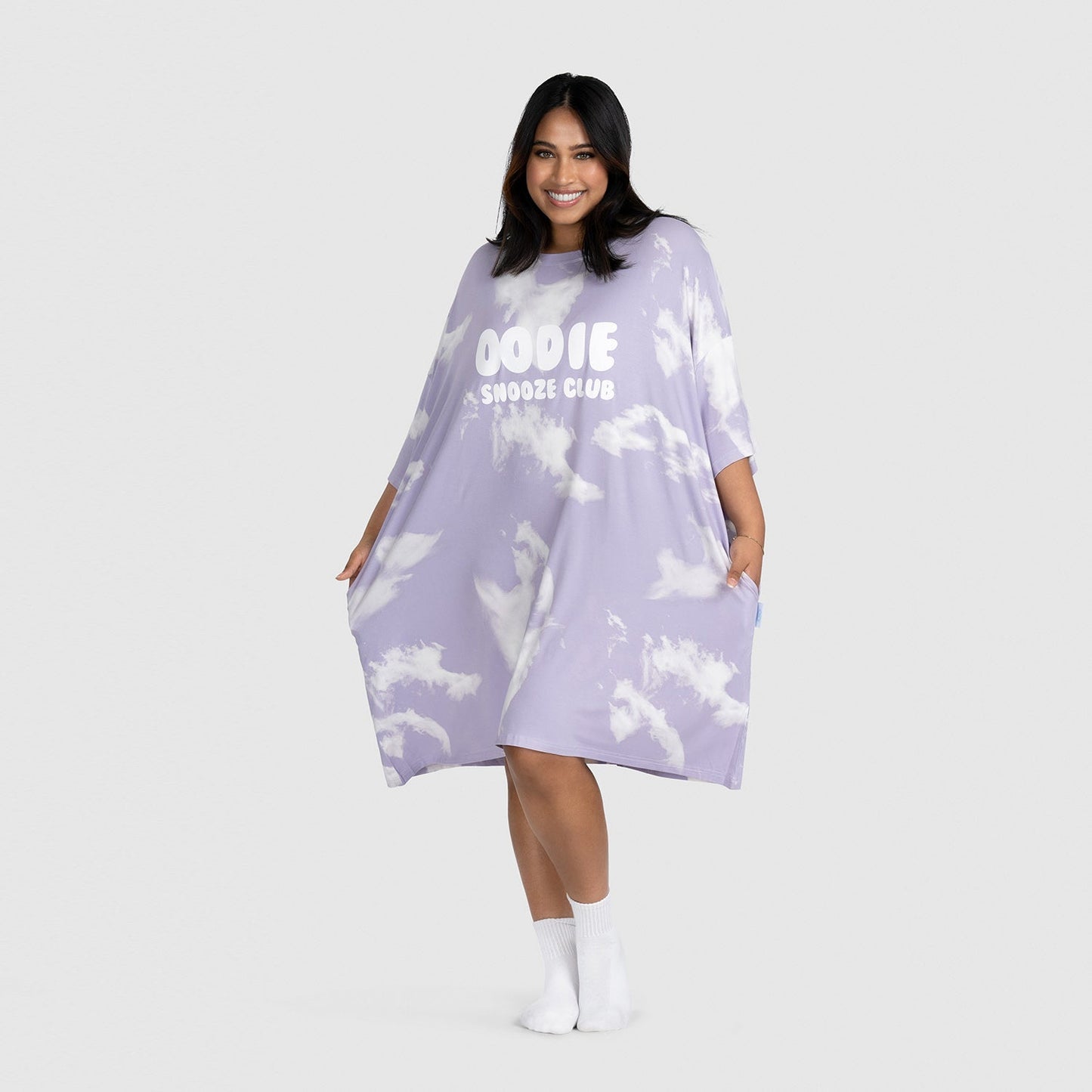 Purple Tie-Dye Sleep Tee