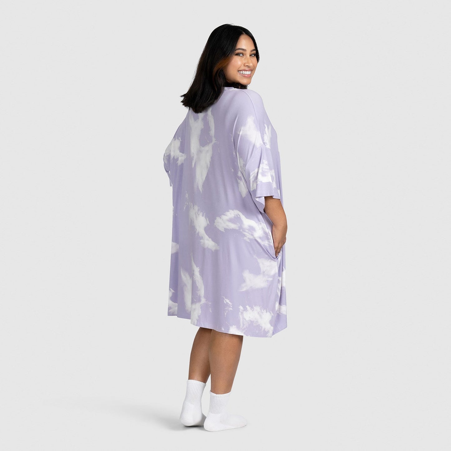 Purple Tie-Dye Sleep Tee