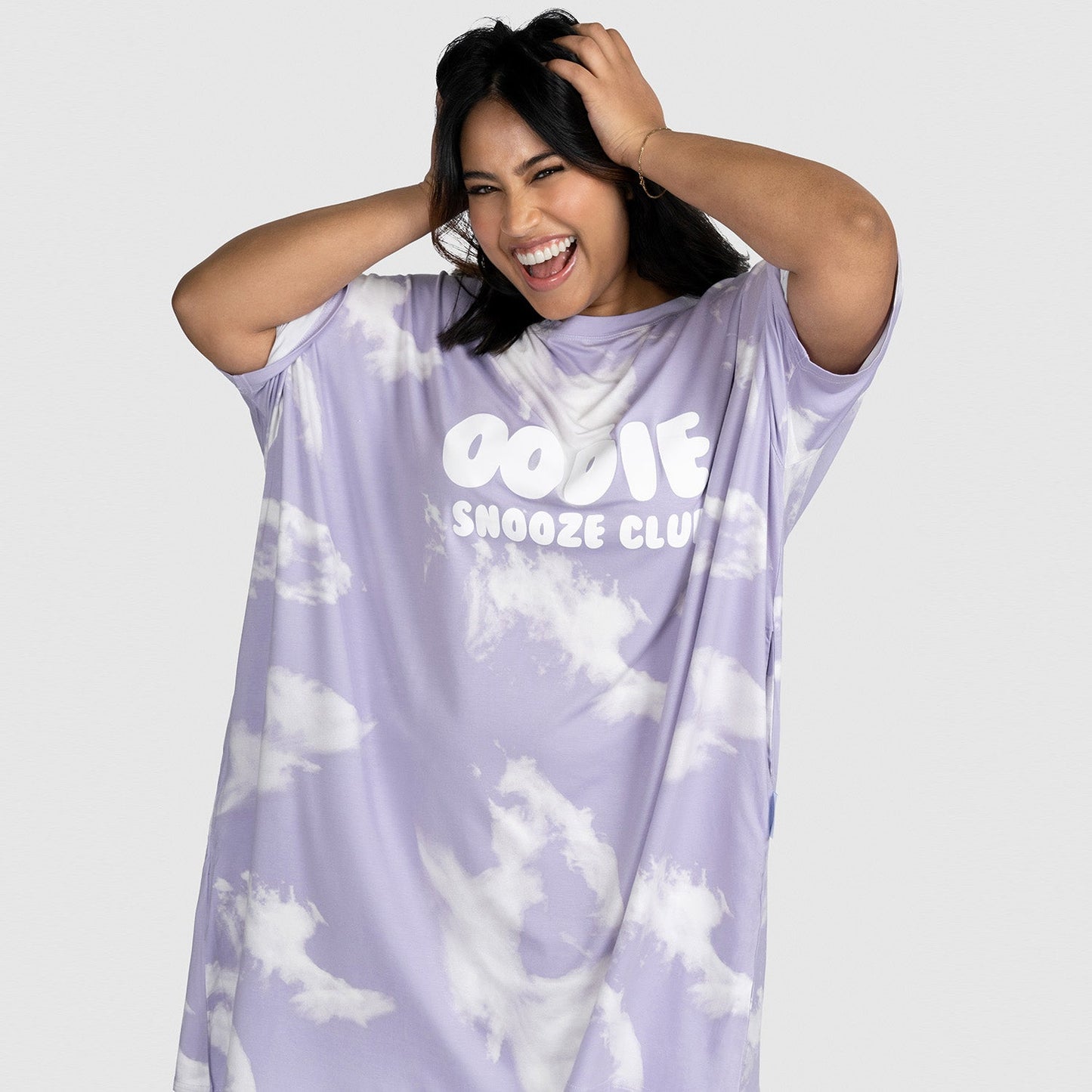 Purple Tie-Dye Sleep Tee
