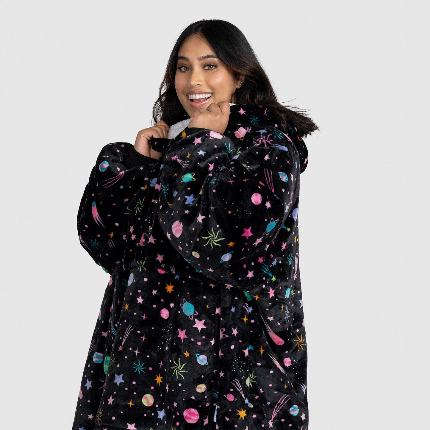 Black Space Button Up Oodie™ Original
