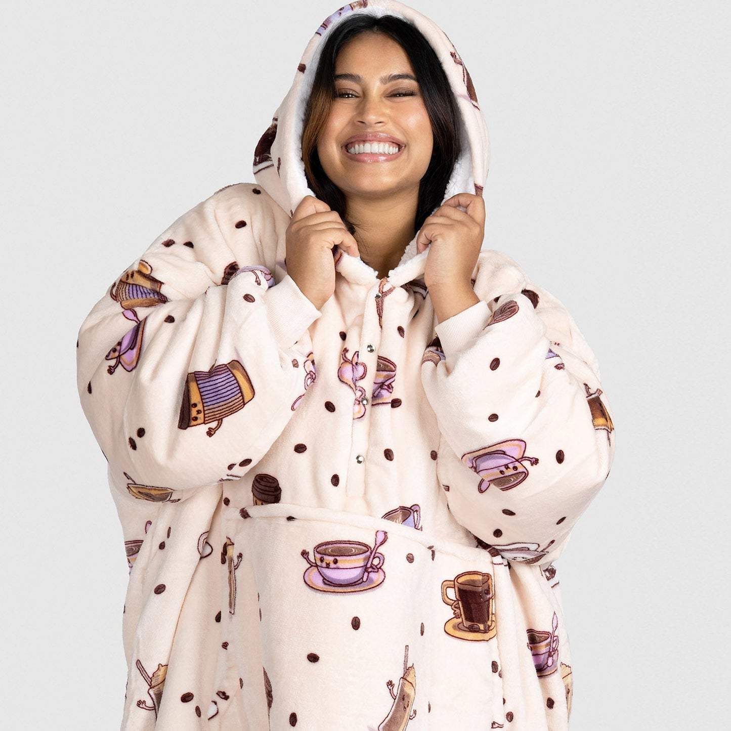 Coffee Button Up Oodie™ Original