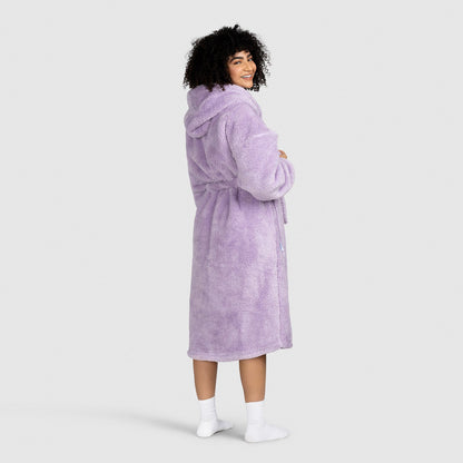 Lilac Fluffy Dressing Gown