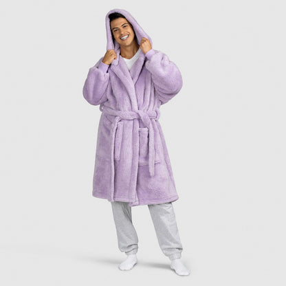 Lilac Fluffy Dressing Gown